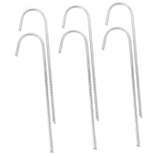 6Pcs Heavy Duty Metal Tent Stakes and Ground Anchors for Camping Canopy Tarps Outdoor Use
