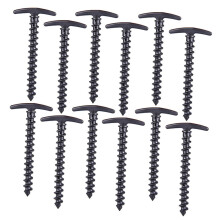 20pcs Nylon Spiral Tent Stakes with Spiral Grip Design for Camping Canopy and Beach Shelter