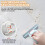 Mini SelfSqueeze Sponge Mop, Foldable Compact Design for Kitchen Bathroom Desk Wet Dry Cleaning 5