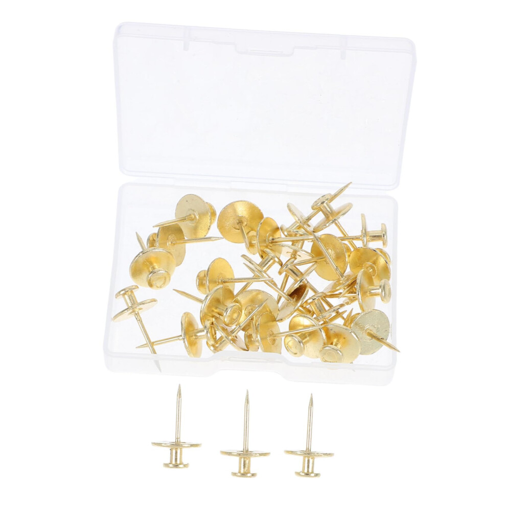 30Pcs Doubleheaded Picture Frame Hooks And Heartshaped Push Pin Nails, Durable Zinc Alloy Wall Hanging Set 9771547829515