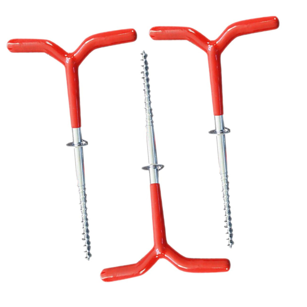 3Pcs Heavy Duty Threaded Ice Anchors Tent Stakes For Secure Winter Camping Shelters 9330225302322