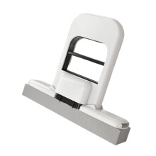 Mini Handheld Cleaning Mop with Super Absorbent Sponge for Bathroom and Countertops, White Black