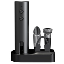 Electric Automatic Wine Opener Set Multifunction Red Wine Pourer & Stopper Bottle Opener Gift Set for Home Kitchen