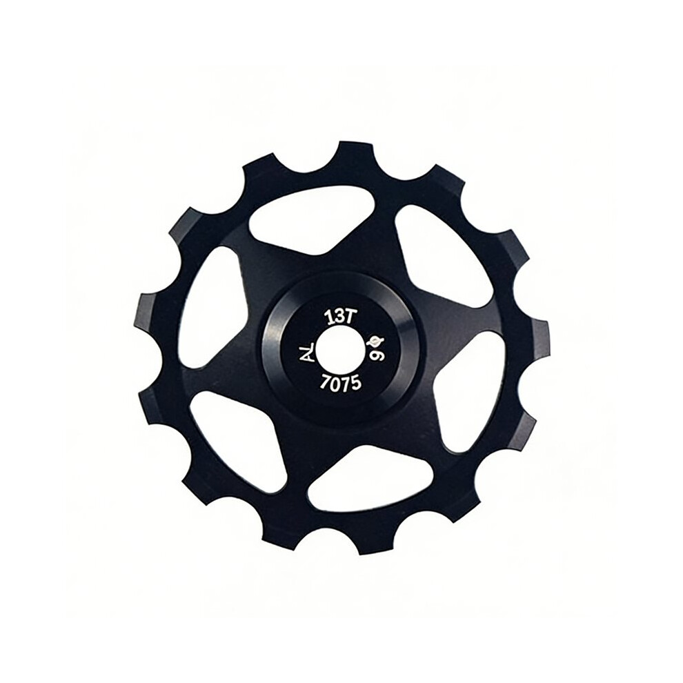 13T Aluminium Alloy Bicycle Rear Derailleur Pulley Wheel For Mountain Road Bikes Black 6033652680355