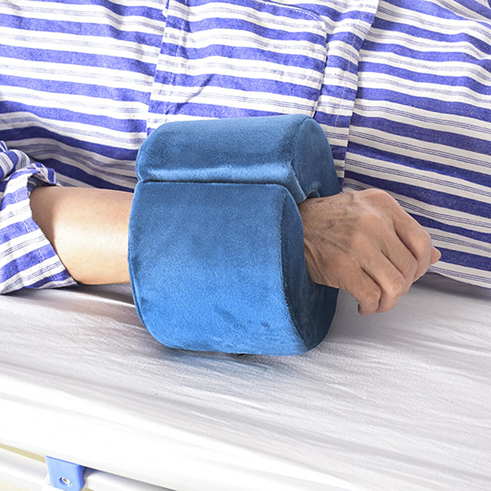 Heel Protector Pillow for Bedridden Patients, Pressure Relief Foot Elevation Cushion with Soft Velvet Cover