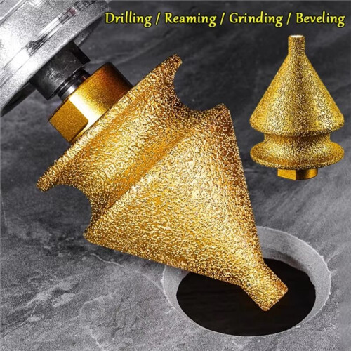 4in1 Brazing  Trimming Chamfering Machine Angle Grinder Ceramic Tile Marble Hole Drilling Chamfering Machine B 2
