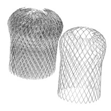8 Pcs Expandable Metal Gutter Guard Downspout Strainer Set, AntiClog Mesh Leaf Filter for Roof Gutters