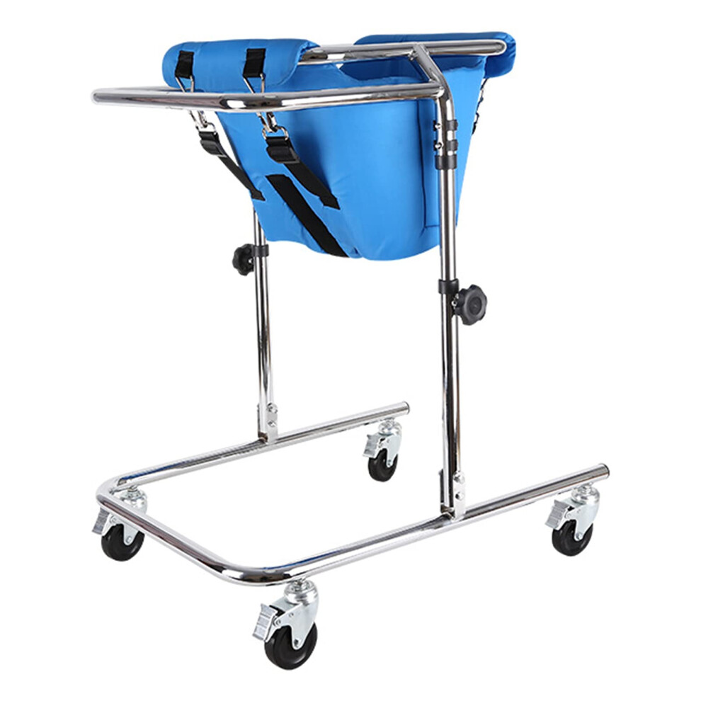 Adjustable Pediatric Walker for Kids with Removable Seat, Silent Wheels and Foldable Lightweight Frame for Cerebral Palsy