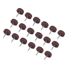 100pcs Furniture Glides NailOn Chair Leg Floor Protectors Pads for Wooden Chairs, Noise Reduction, Easy Installation