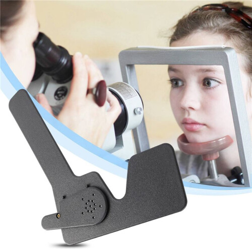 Professional Ophthalmic Lorgnette 17 Pinhole Black Plastic Vision Test Eye Occluder 2