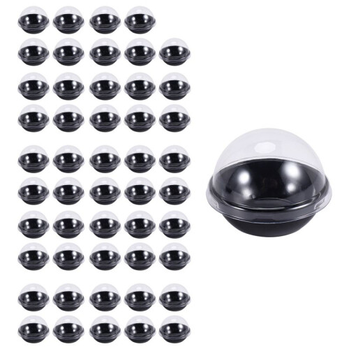 50 Pack Clear Plastic  Cupcake Container, Individual Packaging Treat Boxes with Dome Lids for  Muffin Macaron