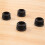 20 Pcs Black Plastic 25mm Dia Blanking End Caps Round Tube Insert 4