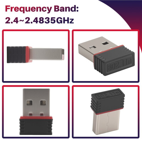 New Realtek USB Wireless 802.11B/G/N Lan Card Wifi Network Adapter RTL8188 2