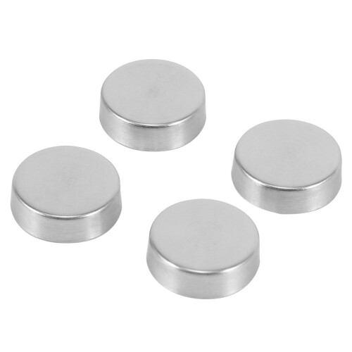 16 mm Stainless Steel Mirror Nails Screw Cap (8 Pieces) 2
