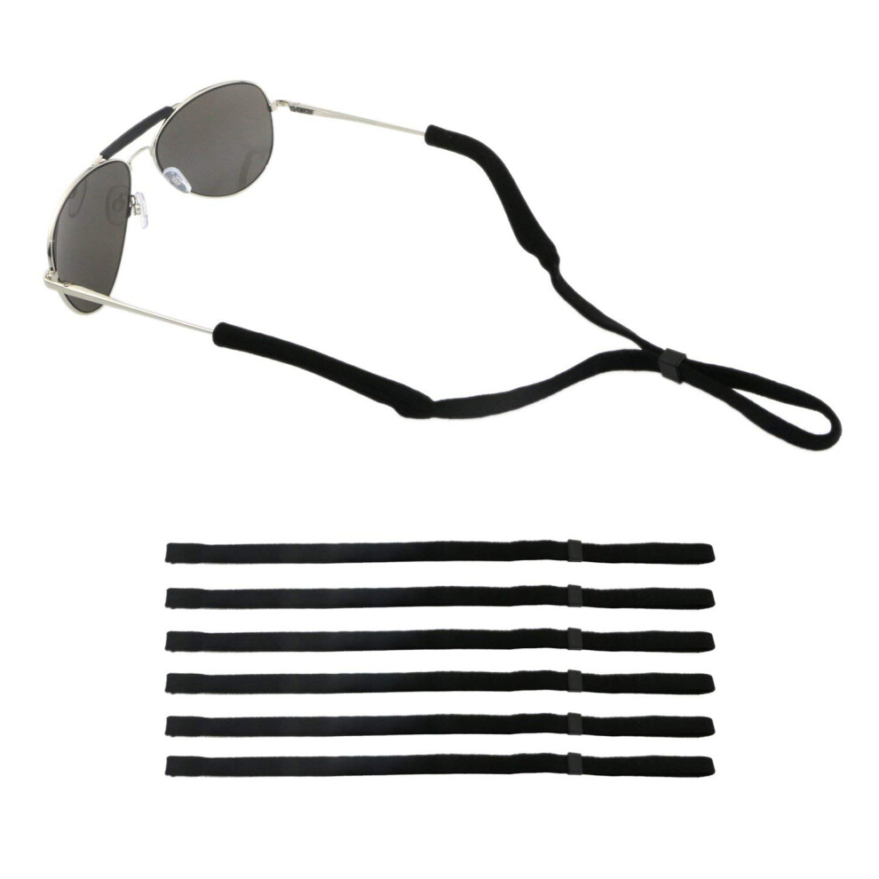 6Pcs Adjustable Eyeglass Holder Strap with Secure Grip Ends, Lightweight Nylon Cord for Sunglasses