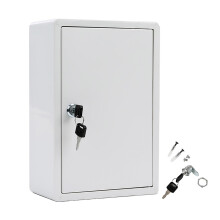 Wall Mounted Milk Box with Lock, Lockable Milk Delivery Storage Box for Home Porch, Milky White 20x11x30cm