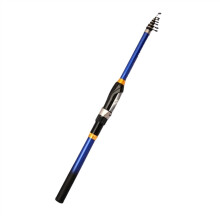 2.1m Telescopic Carbon Fiber Fishing Rod Lightweight Fast Action Spinning Rod with Durable Ceramic Guides and Non‑Slip Grip