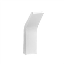 Wall Mounted Coat Hooks Aluminum Alloy Punch Bathroom Towel Hook Organizer White 1pc