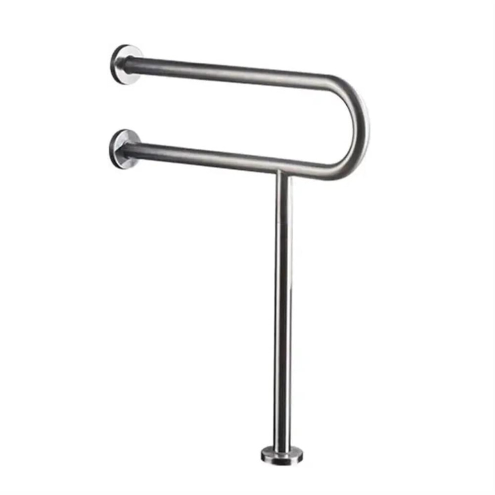 304 Stainless Steel Bathroom Grab Bar 60CM with AntiSlip Grip, HeavyDuty Wall Mount Safety Handrail for Elderly and Disabled