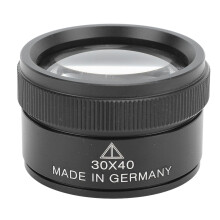 30X Jewelry Loupe with Precision Optics Clarity, Professional Magnifying Glass for Gemstones and Stamps