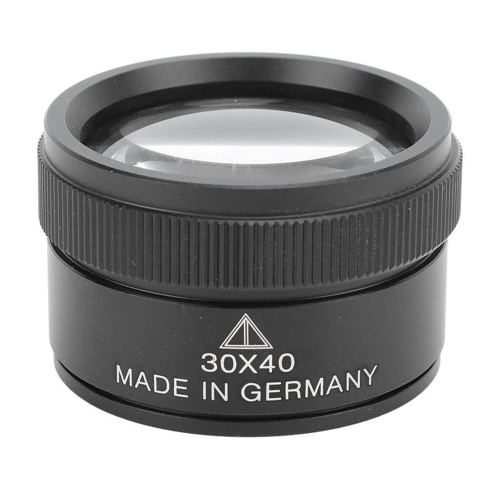 30X Jewelry Loupe with Precision Optics Clarity, Professional Magnifying Glass for Gemstones and Stamps