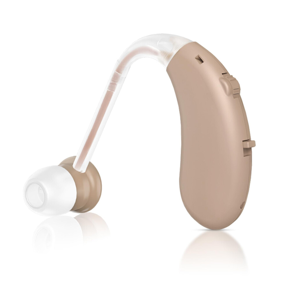 Rechargeable Hearing Aid for Seniors and Adults, Easy OneButton Control, Comfort Fit, 40dB Sound Amplifier