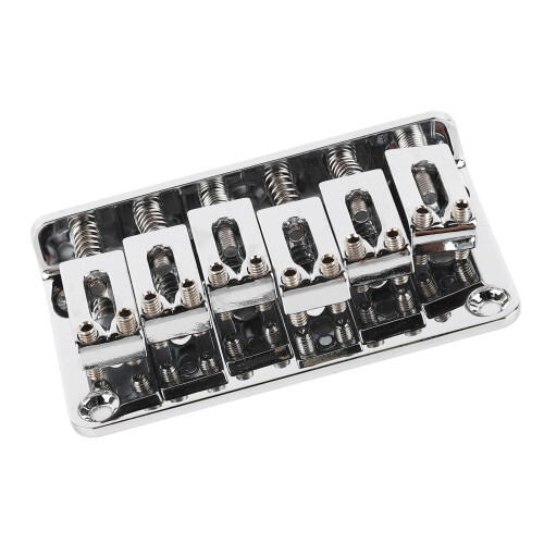 6-String Zinc Alloy Bridge Replacement Silver 1