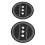 2PCS HUB Adapter Spacer Reel 1mm/0.039in Black 15