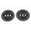 2PCS HUB Adapter Spacer Reel 1mm/0.039in Black 16