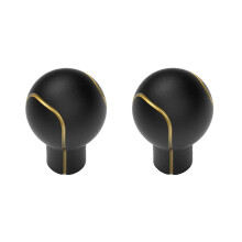 Modern Gold Cabinet Handles and Drawer Knobs Set, Durable Zinc Alloy, Easy Screw Installation 38mm 2pcs
