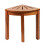 Teak Shower Bench Solid Wood Corner Stool with Storage Shelf for Small Bathroom Spaces, Light Brown 1