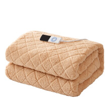 Electric Heated Blanket with Intelligent Temperature Control, Soft Cotton Fabric, Auto ShutOff, Even Heat Circulation