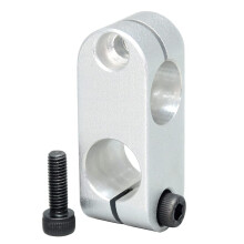 Adjustable Double Hole Shaft Bracket 15mm Aluminum Alloy Clamp with Quick Locking TwoWay Connector