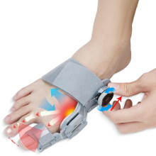 Adjustable Bunion Corrector for Women and Men, Hallux Valgus Corrector with Breathable Comfort and 180 Toe Alignment