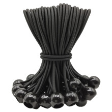 6 Inch Ball Bungee Cords 25 Pack, Heavy Duty Stretchable Tarp Ties for Canopy, Camping, Outdoor Use
