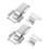 2pcs Spring Loaded Toggle Latch for Toolboxes Cabinets Boxes, Durable Nickel Finish, Secure Spring Lock 1