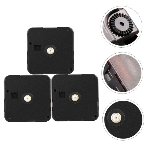 3Pcs  Torque Quartz Clock Movement Kit with Hands, Silent Operation for DIY Wall Clock 1