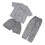 3 Piece Pajama Set - Bear Print Gray, Free Size 2