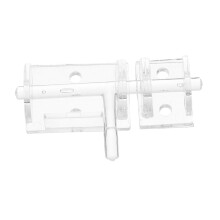Clear Acrylic Door Latch Hasp Self Adhesive Lock for Cabinets Windows Drawers Secure Transparent Design