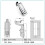 Cabinet Cam Lock Push Button Compression Panel Latch for Distribution Box, Silver 57mm Rod 2