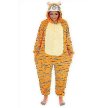 (kids M105 for 120 130cm height, Jumping tiger) Winnie The Pooh Characters Unisex Onesiee Fancy Dress Costume Hoodies Pyjamas_l