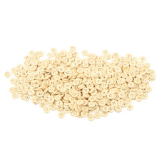 1000pcs 15mm Round Wooden Buttons, 4 Holes