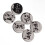 500pcs 15mm Cat Print Buttons, 2 Holes, White Bg 1