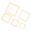 205pcs Hollow Wood Frames 5 Sizes Natural DIY 14