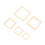 205pcs Hollow Wood Frames 5 Sizes Natural DIY 16