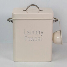 (white) Powder Laundry Powder Boxes Storage Cereal Dispenser Storage Box Kitchen Food Grain Rice Container Washing Powder Bucket