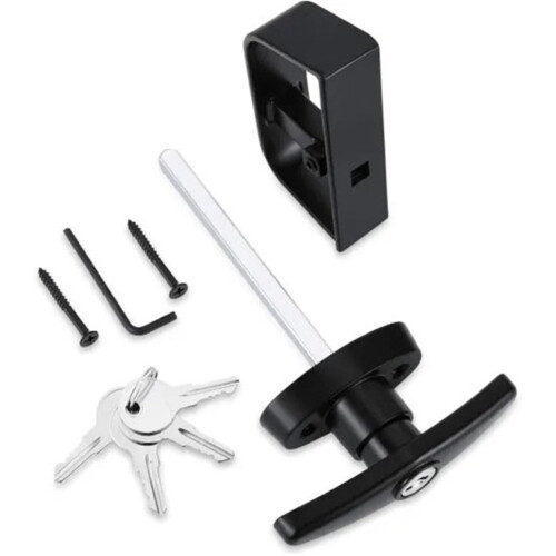 T Handle Lock for Garage Door Replacement, Durable Metal Construction, Secure Locking Mechanism, 1Pcs 1