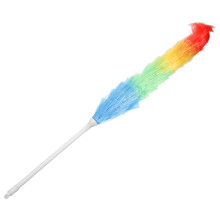 Microfiber Duster with Ergonomic Grip, Long Reach Soft Fur Head, Washable Dust Cleaner for Home and Car