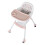 Pink Folding Baby High Chair, Double Tray, 37.5 cm 1