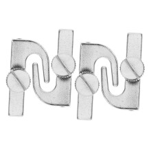 4pcs Stainless Steel Picture Rail Hooks for Secure Hanging Artwork Photos Heavy Duty Wall Mount